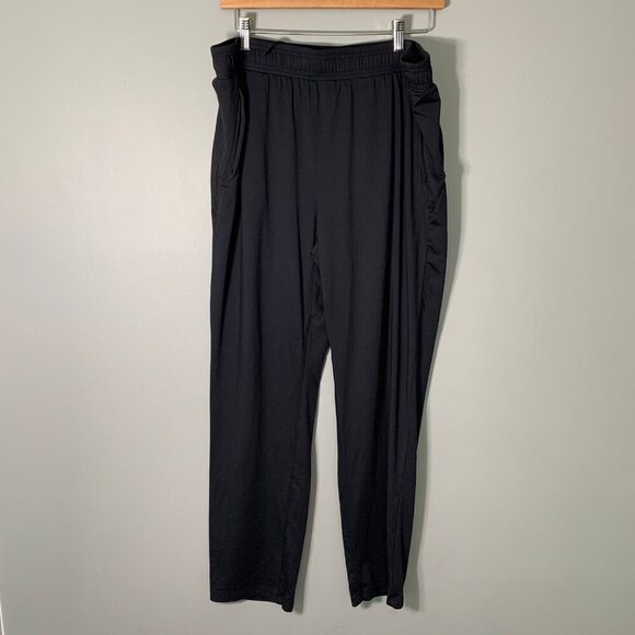 All in Motion black pull on elastic waist straight leg athletic sweatpants - Picture 1 of 10